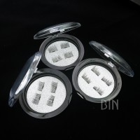 China BIN hot selling reusable private label magnetic false eyelashes