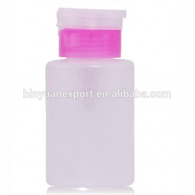 2017 BIN Nail Polish Remover Jar 60 ml Fluid Plastic Pump Bottle