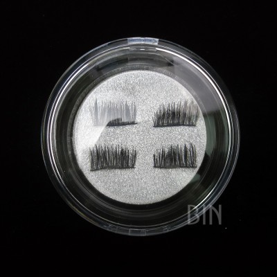 2017 BIN Makeup Manufacturer Natural Magnetic 3D Mink Flur Eyelashes