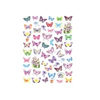 BIN 3d Nail Decor Fancy Butterfly Pattern Designs gel Nail Stickers